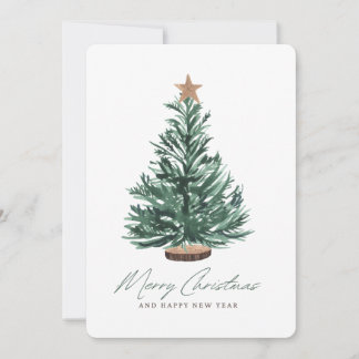 Carte Festive de Noël Arbre de vacances