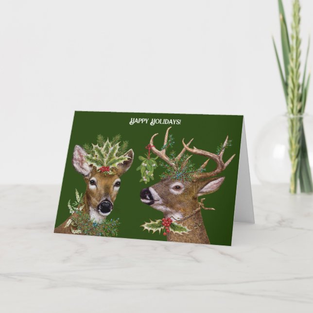 Carte Festive Deer (Devant)