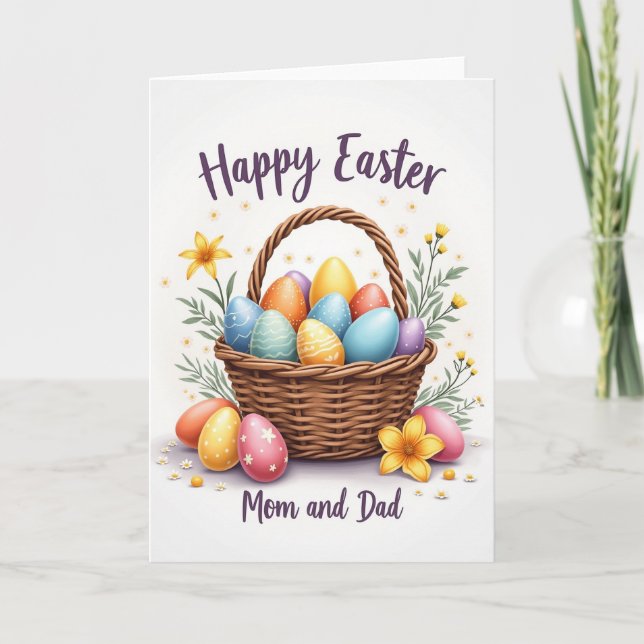 Carte Festive Easter Wishes Card (Devant)