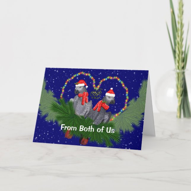 Carte Festive Featherballs (de nous deux) (Devant)