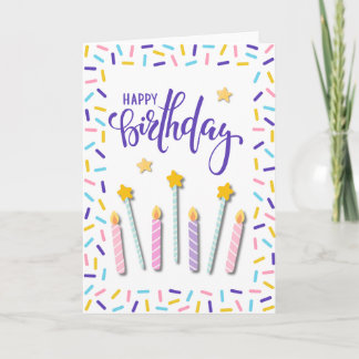 Carte Festive Happy Birthday