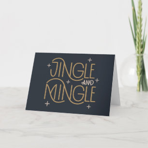 Carte Festive Jingle et Mingle Holiday Design