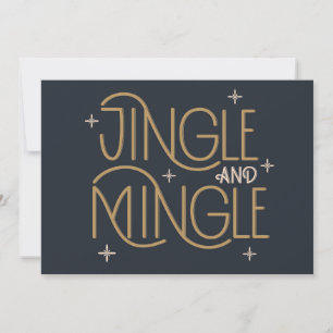 Carte Festive Jingle et Mingle Holiday Design
