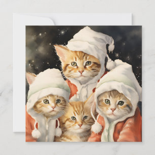 Carte Festive Kitties