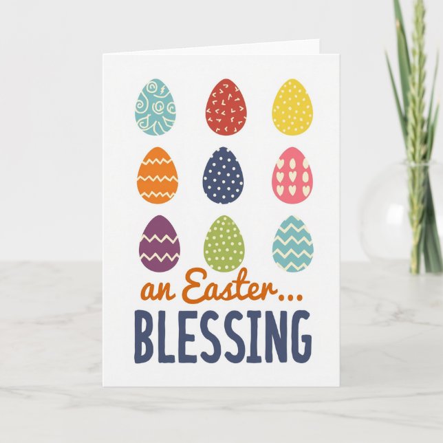 Carte Festive Springtime Eggs Card (Devant)