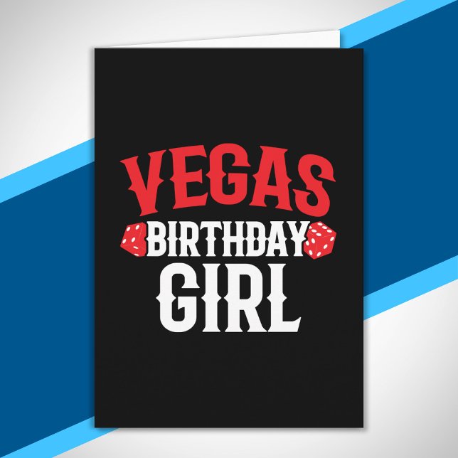 Carte Fête d'anniversaire à Las Vegas Voyage entre fille (Créateur téléchargé)