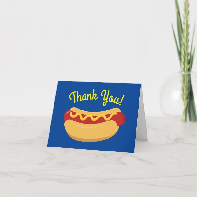 Carte Fête d'anniversaire des enfants avec hot-dogs et b (Devant)