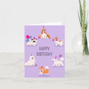 Carte Fête d'anniversaire drôle pour animal de compagnie