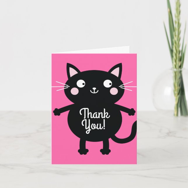 Carte Fête d'anniversaire du chat (Devant)