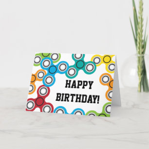 Carte Fête d'anniversaire du voleur Fidget du garçon