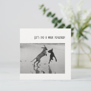 Carte Fête de chien ou de pawty