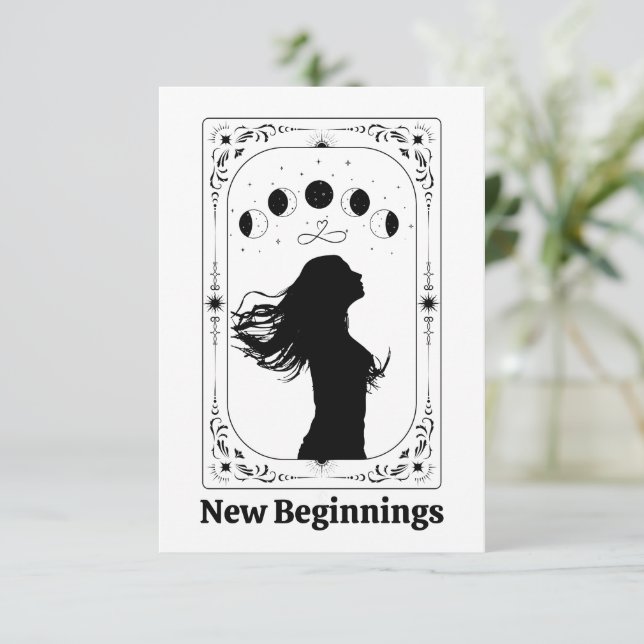 Carte Fête de divorce Tarot personnalisable Cadeau de ru (Debout devant)