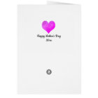 Carte Fête de la fille 1ère Mère