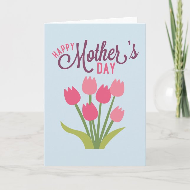 Carte fête de la mère heureuse (Devant)