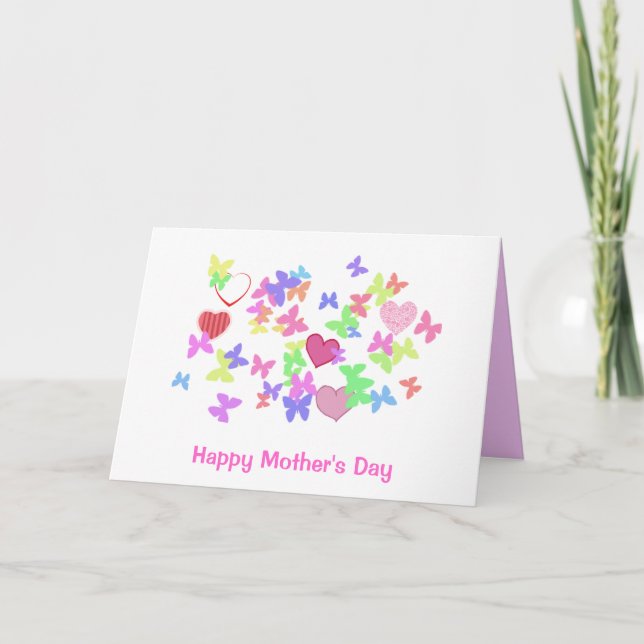 Carte fête de la mère heureuse (Devant)