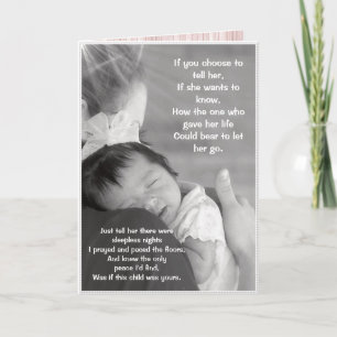 Carte Fête de la Mère - Pour adoptive ou mère de n