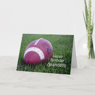 Carte Fête de l'anniversaire du petit-fils de football