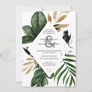 Carte Fête de l'engagement Mariage pour la verdure estiv