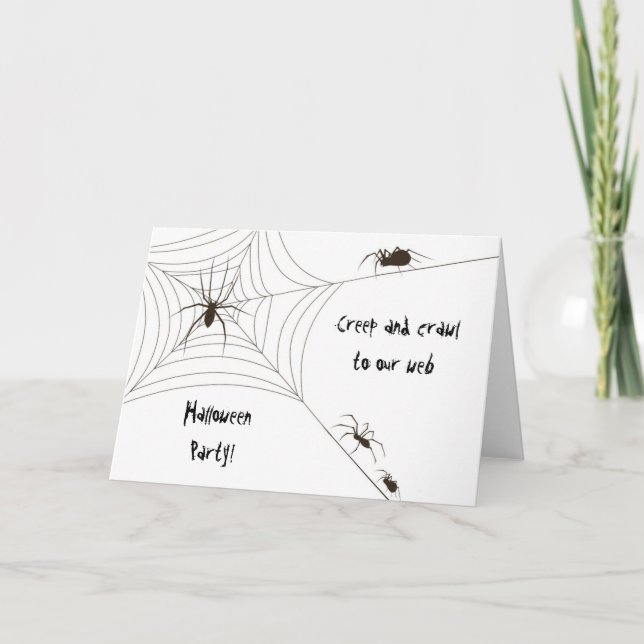Carte Fête de l'Halloween de Spider (Devant)