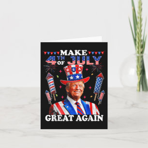 Carte Fête de l'Indépendance de Trump Faire 4 juillet Gr