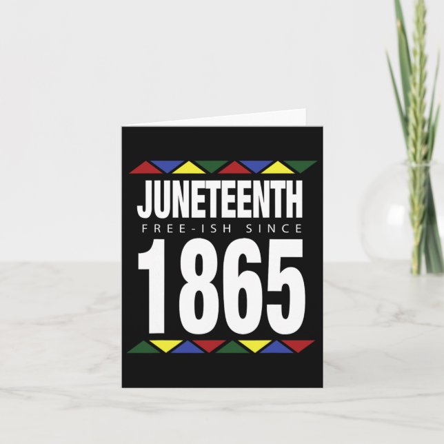 Carte Fête de l'indépendance Juneteenth - plus ou moins  (Devant)