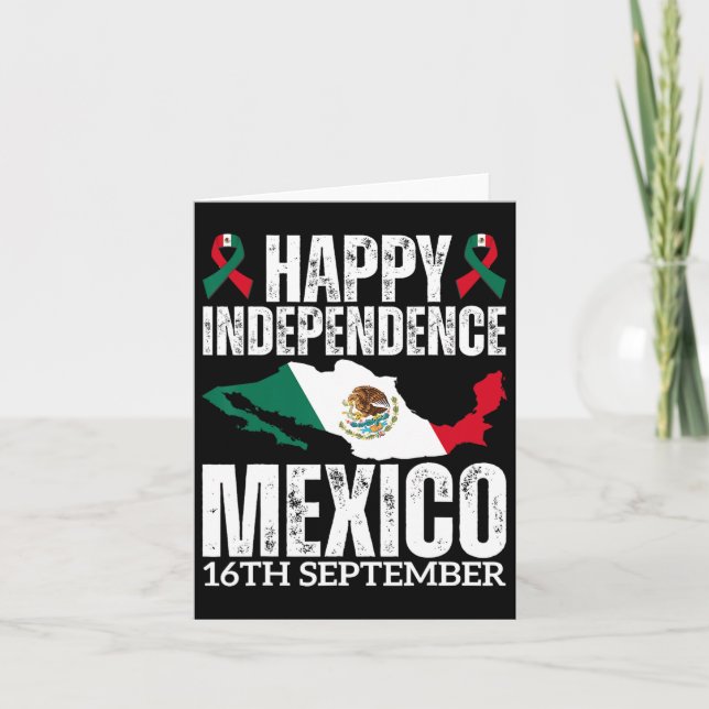 Carte Fête de l'Indépendance mexicaine Est 16 septembre  (Devant)