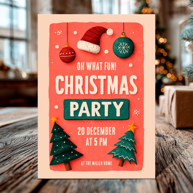 Carte fête de Noël festive (Créateur téléchargé)