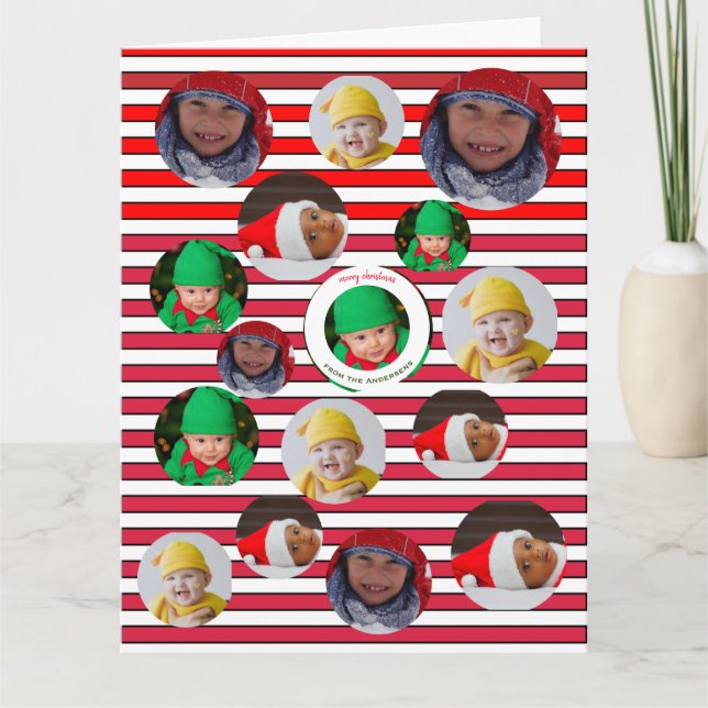 Carte Fête de Noël 🎄 photo personnalisée (Devant)