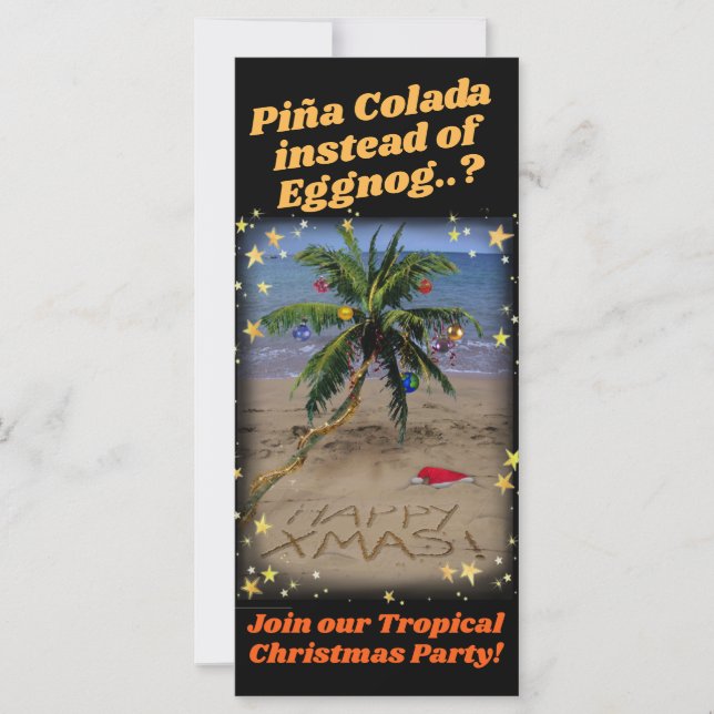 Carte Fête de Noël tropical (Devant)
