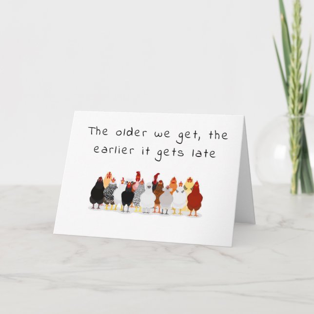 CARTE "FÊTE DE POULET" DIT FÊTE TOUTE LA NUIT ANNIVERSAI (Devant)