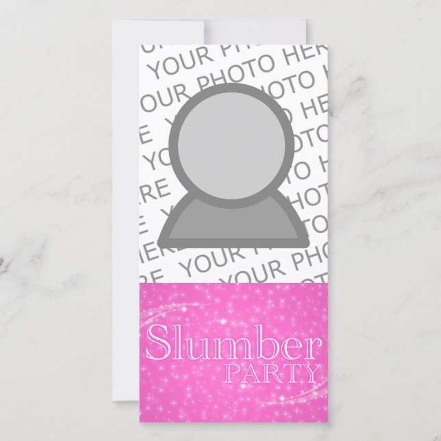 Carte fête de sommeil cadeaux starshine rose (Devant)