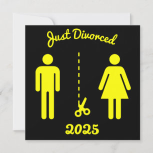 Carte Fête de sympathie pour divorce amusant