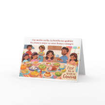 Fête de Thanksgiving - Famille Hispanique