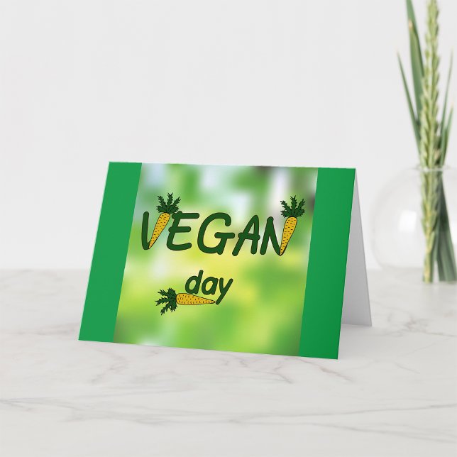 Carte Fête de Vegan (Créateur téléchargé)