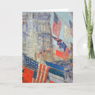 Carte Fête des Alliés, mai 1917 par Childe Hassam, Art V