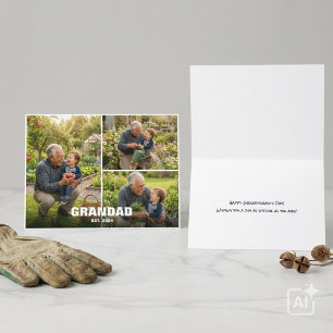 Carte Fête des Grands-Parents Collage de Photos Amour de