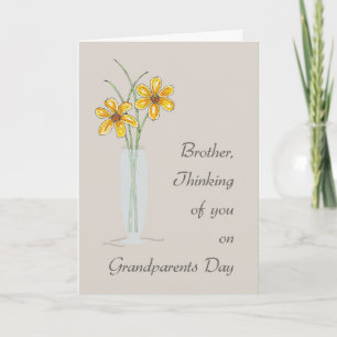 Carte Fête des grands-parents de Frère Penser à vous