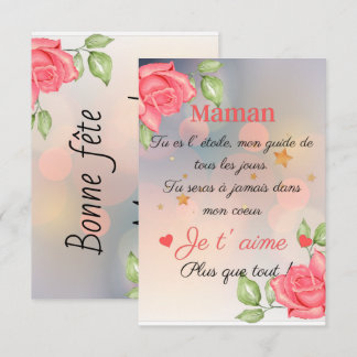Carte fête des mamans