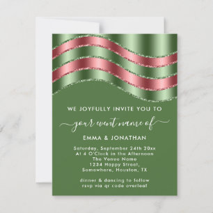 Carte Fête des mariées de Mariage de code QR - Mention R