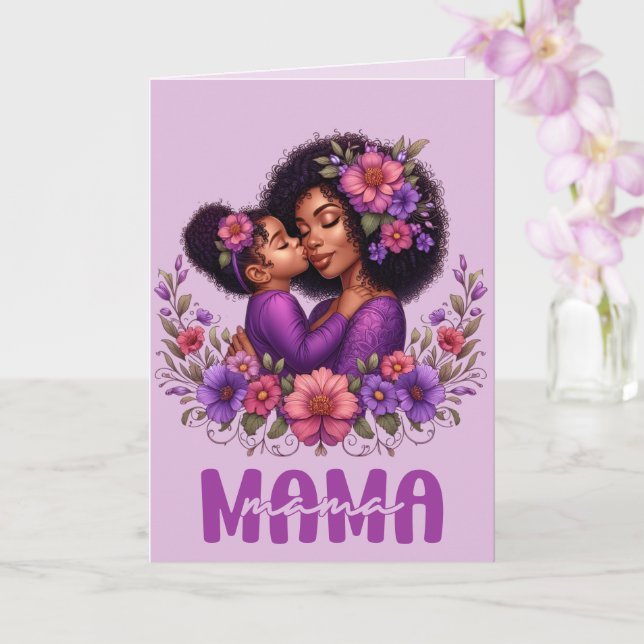 Carte Fête des mères afro-américaines (Orchidée)
