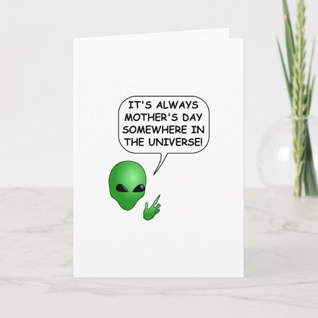 Carte Fête des mères Aliens (Devant)