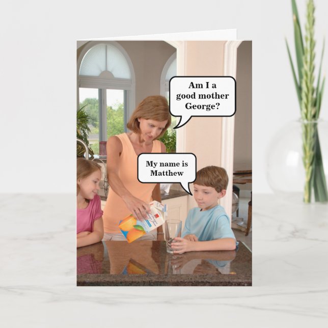 Carte Fête des mères amusante | Anniversaire de maman (Devant)