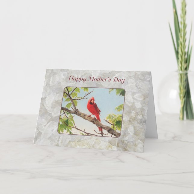 Carte Fête des mères, Cardinal (Devant)