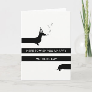 Carte Fête des mères Dachshund