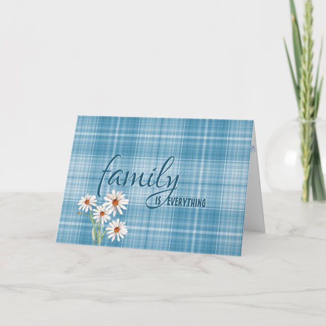 Carte fête des mères de belle-mère en plaid (Devant)