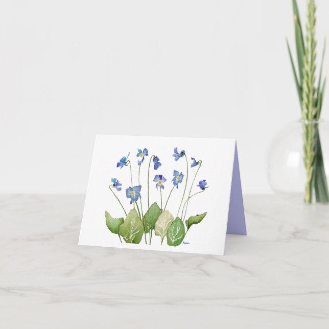 Carte Fête des Mères de Fleurs Violettes (Devant)