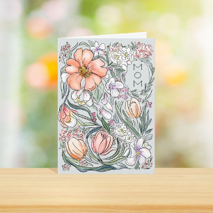Carte Fête des mères de la couleur préférée de maman