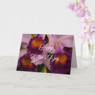Carte Fête des mères de la Royal Purple Cattleya Orchid