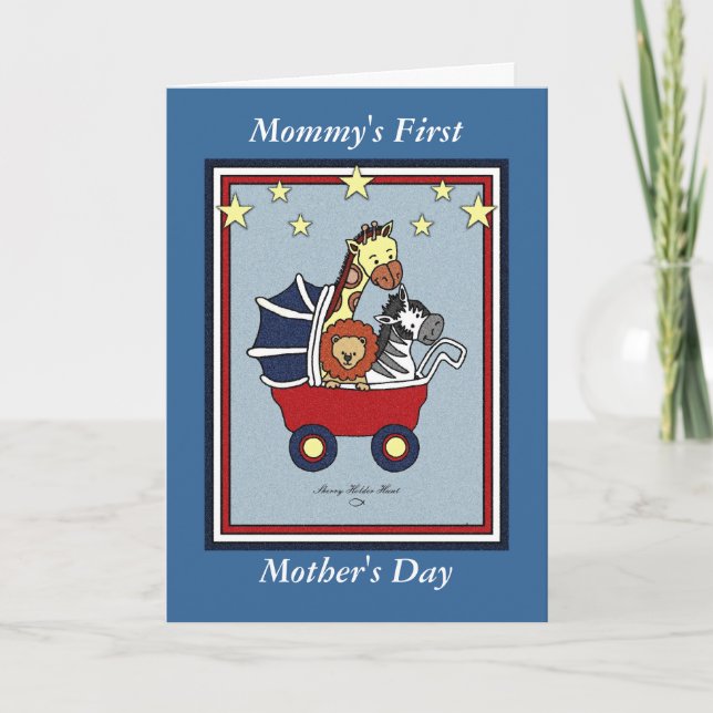 Carte Fête des mères de maman - à l'américaine (Devant)
