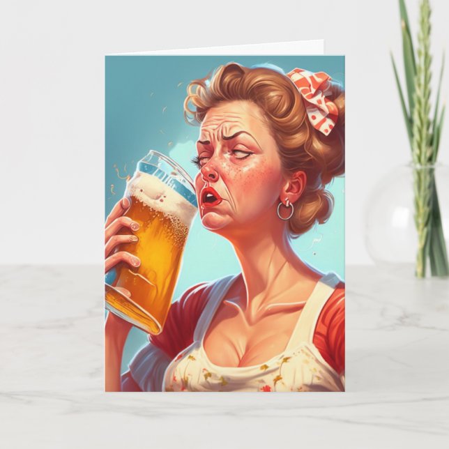 Carte Fête des Mères drôle  (Devant)